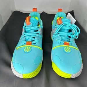 New Adidas Harden Vol. 6 Pulse Aqua Solar Yellow GV8703 Men Size 11.5. New.